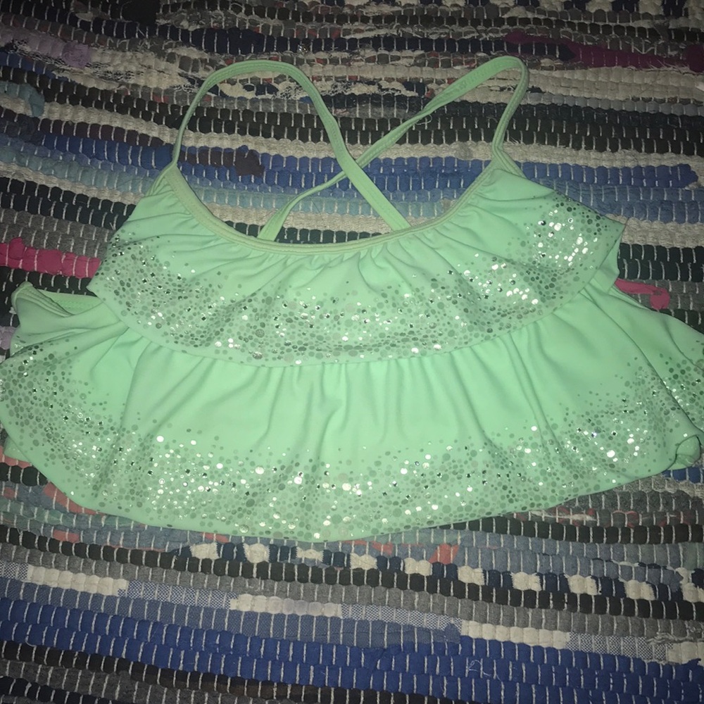 Green bikini top